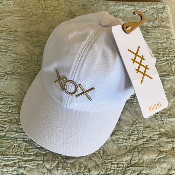 Rhone Everyday Hat Xox White and Gold Dad Hat - Picture 7 of 12